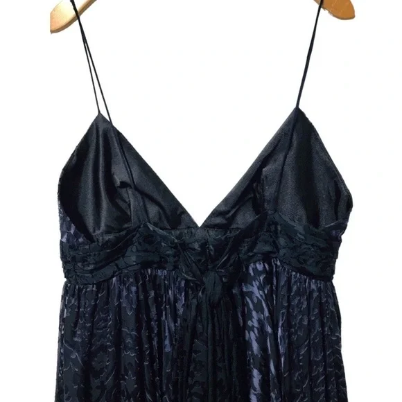 MILLY V-Neck A-Line Blue Dress - Picture 8 of 13